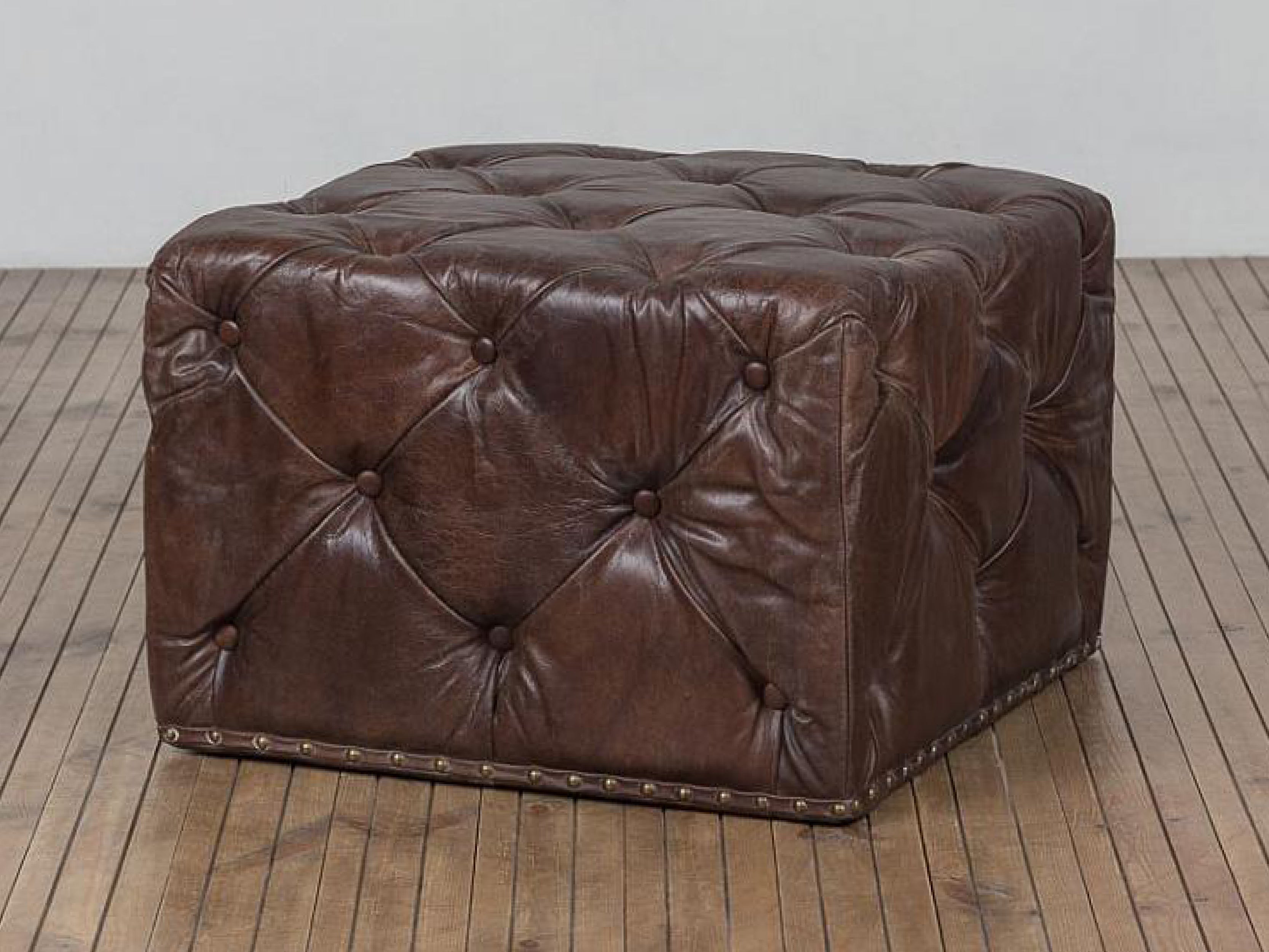 Timothy Oulton Lord Digsby Square Footstool - Timothy Oulton