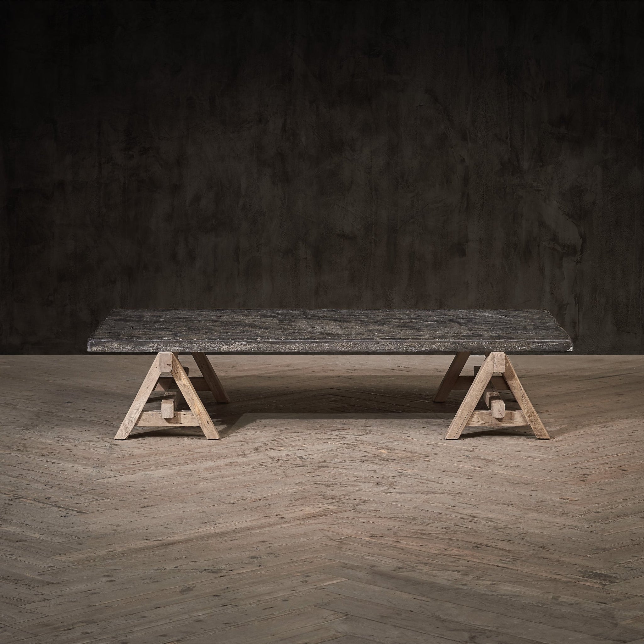 A-frame bluemoon marble coffee table