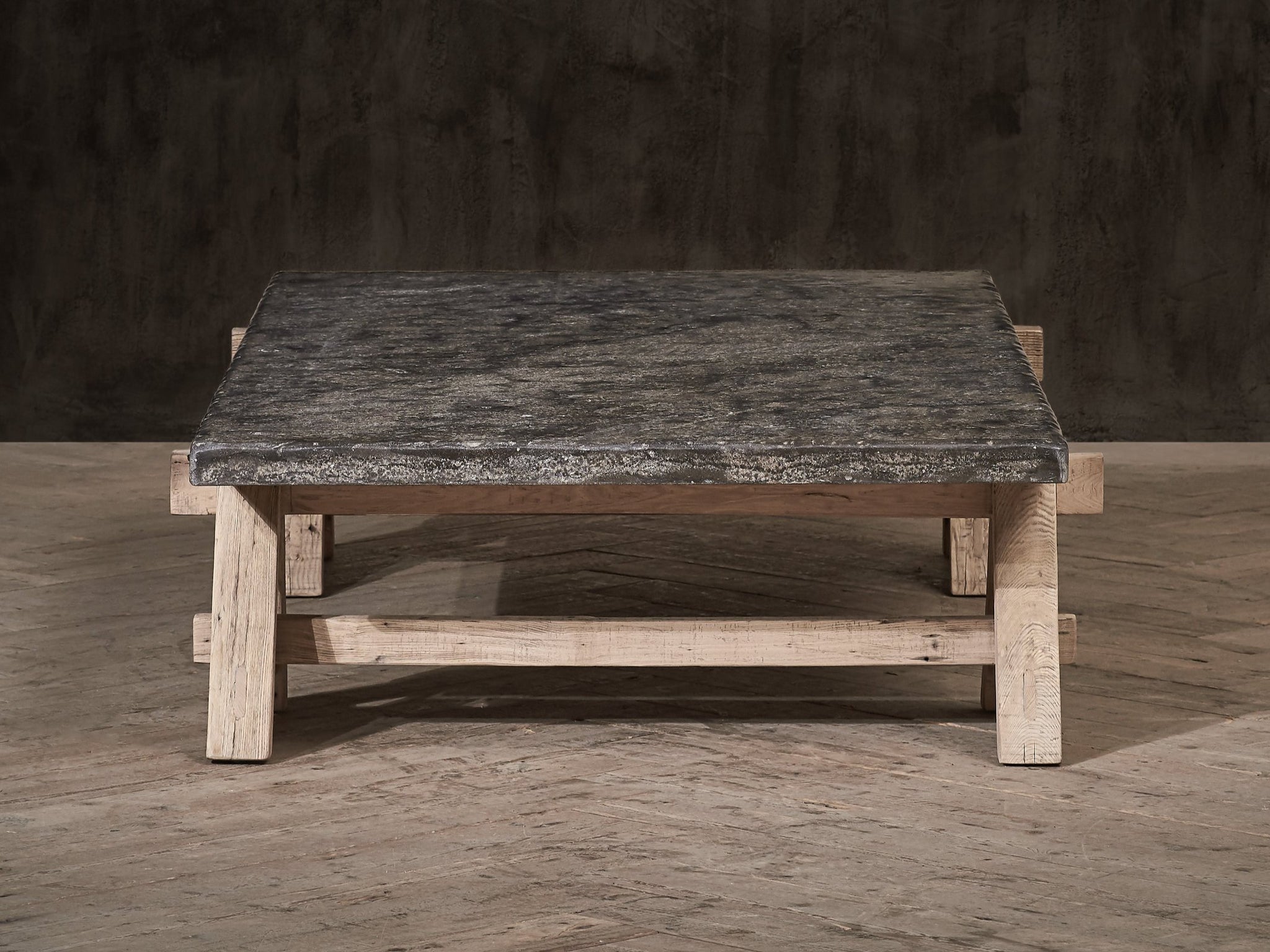 A-frame bluemoon marble coffee table