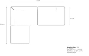 Ondine Plus modular sofa